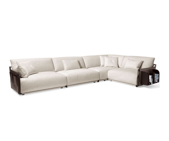 Adam Sectional Sofa by Giorgetti modular Italian sectional sofa with metal frame and removable upholstery | Casa Design Group