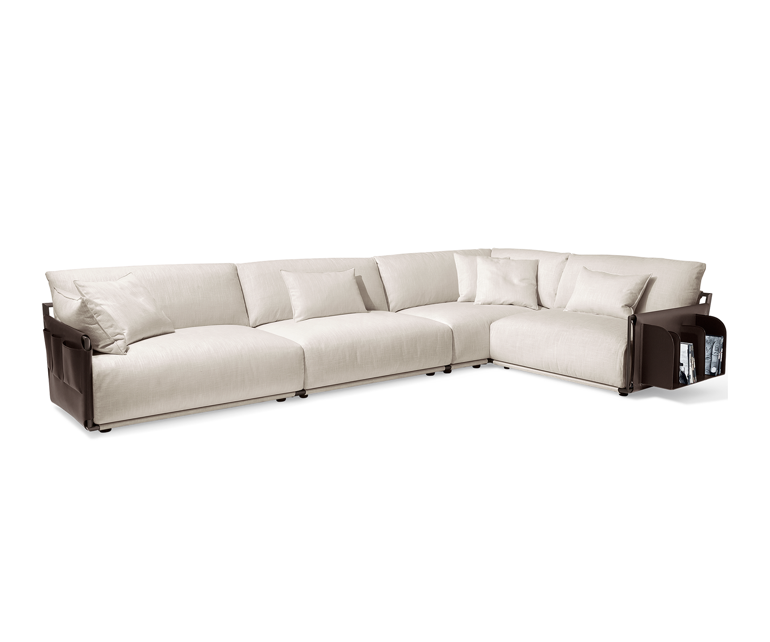 Adam Sectional Sofa by Giorgetti modular Italian sectional sofa with metal frame and removable upholstery | Casa Design Group