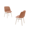 Elegant Adele Dining Chair in Solid Ash Wood Base by Paola Lenti Casa Design Group