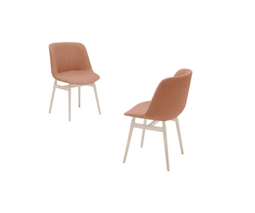 Elegant Adele Dining Chair in Solid Ash Wood Base by Paola Lenti Casa Design Group