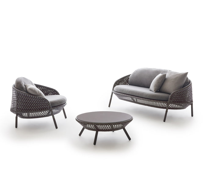 Ahnda Coffee Table by Dedon – Handwoven Outdoor Centerpiece with Elegant Form | Casa Design Group