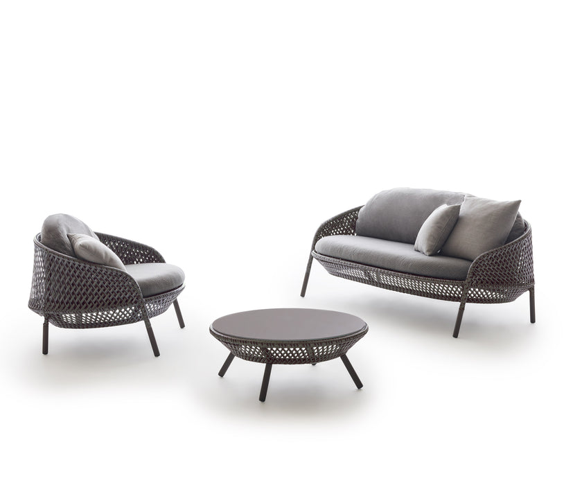 Ahnda Coffee Table by Dedon – Handwoven Outdoor Centerpiece with Elegant Form | Casa Design Group