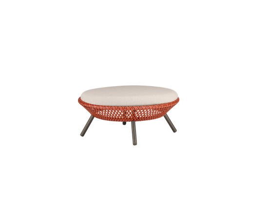 Modern Outdoor Ahnda Footstool by Dedon – Lightweight and Stylish Design | Casa Design Group
