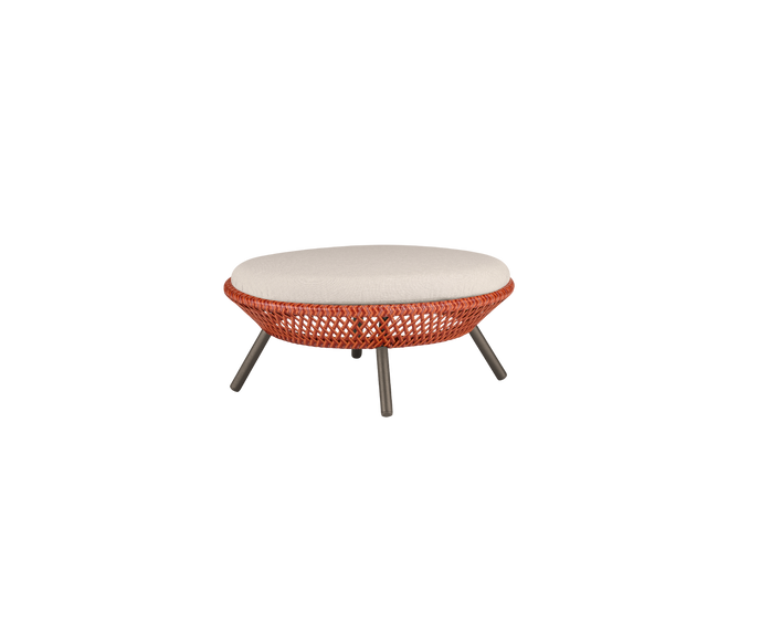 Modern Outdoor Ahnda Footstool by Dedon – Lightweight and Stylish Design | Casa Design Group