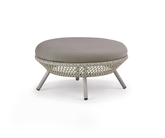 Modern Outdoor Ahnda Footstool by Dedon – Lightweight and Stylish Design | Casa Design Group