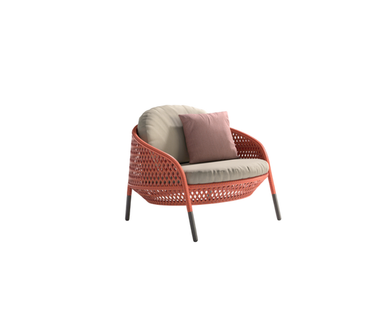 Luxury Ahnda Lounge Chair by Dedon with Open Weave Design | Casa Design Group