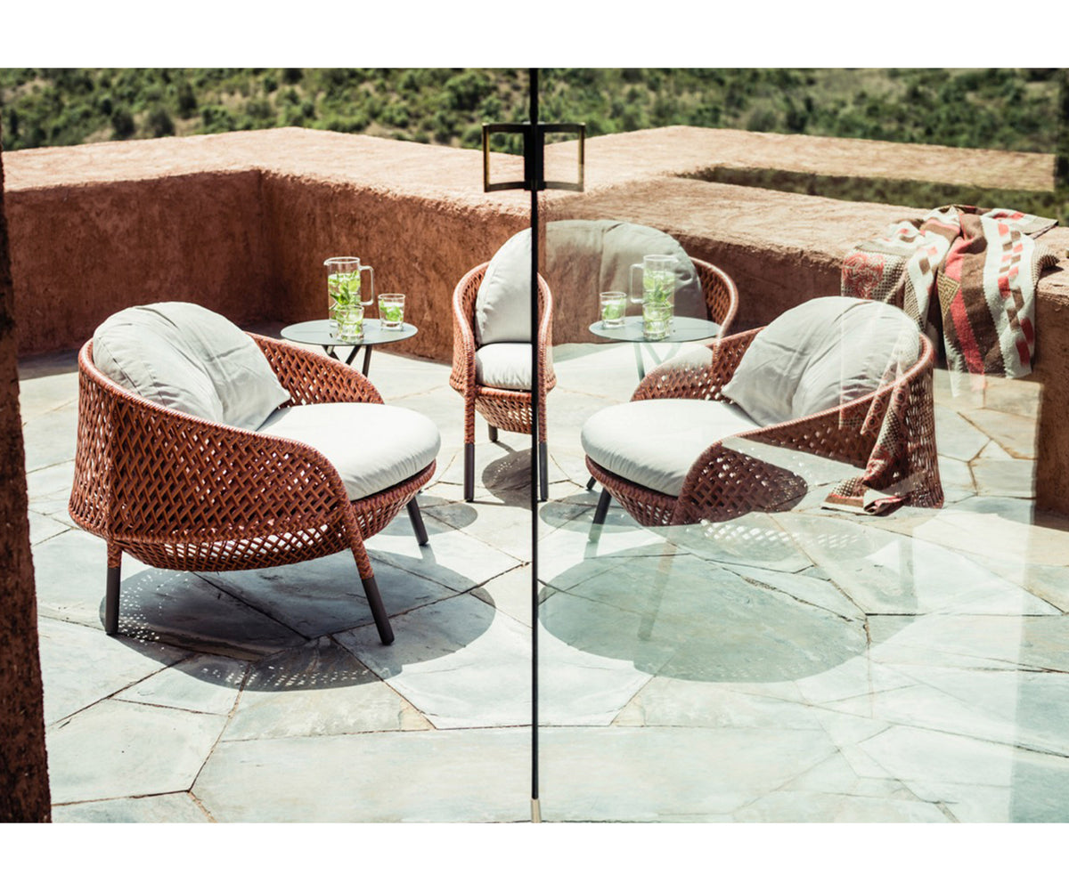 Luxury Ahnda Lounge Chair by Dedon with Open Weave Design | Casa Design Group
