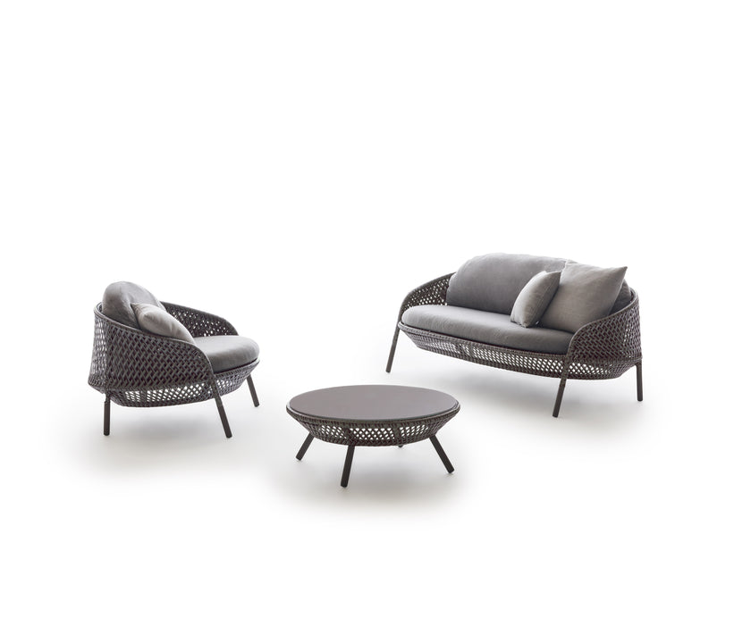 Luxury Ahnda Lounge Chair by Dedon with Open Weave Design | Casa Design Group