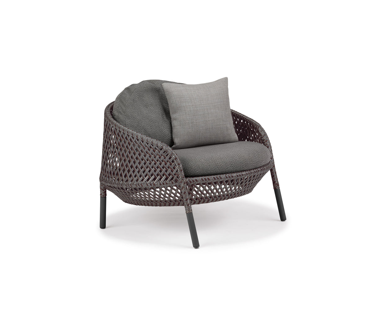 Luxury Ahnda Lounge Chair by Dedon with Open Weave Design | Casa Design Group
