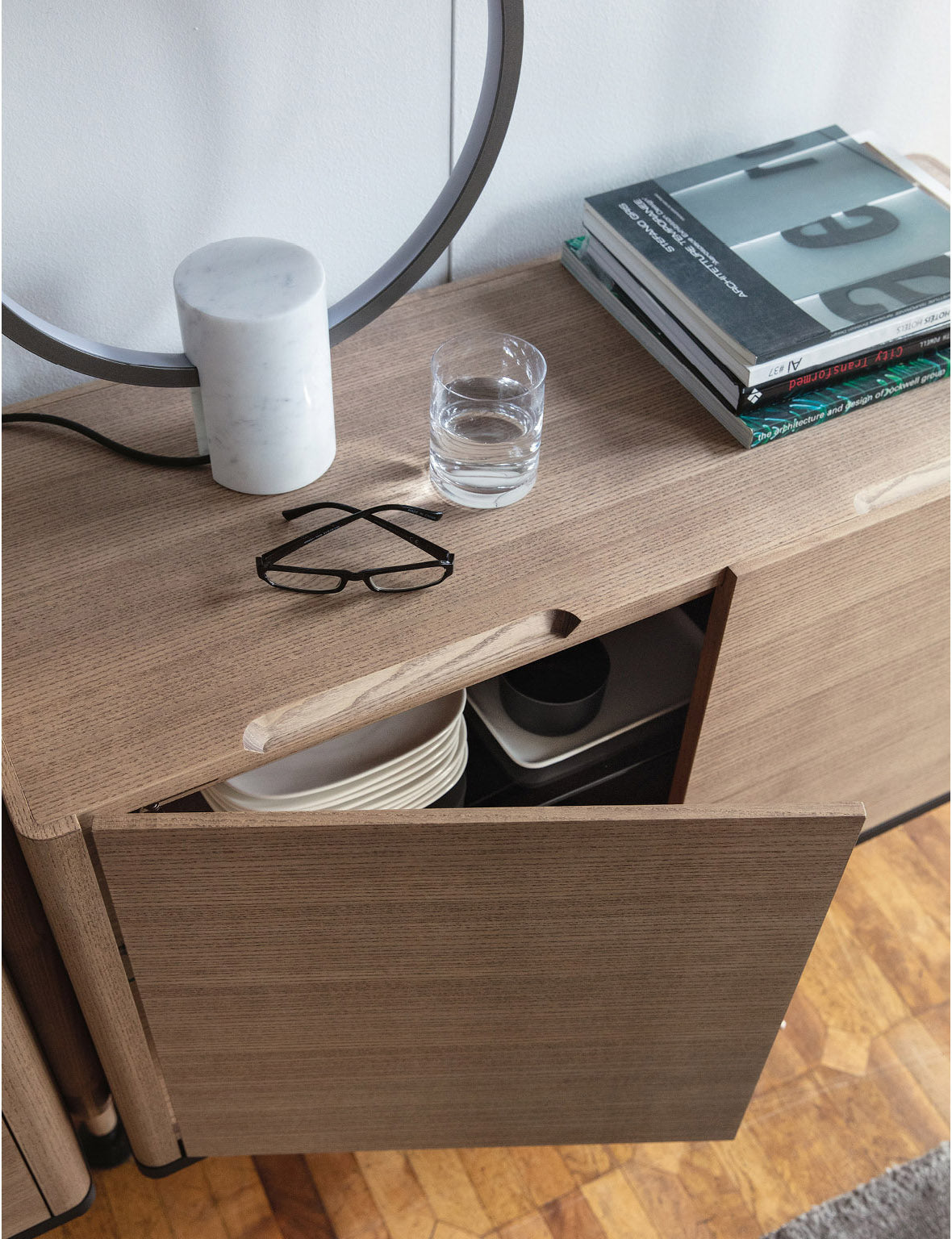High End Air Bookcase by Porada Casa Design Group