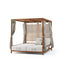 Modern Alcova Outdoor Daybed with Teak Panels Casa Design Group