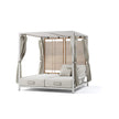 Modern Alcova Outdoor Daybed with Teak Panels Casa Design Group