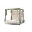 Modern Alcova Outdoor Daybed with Teak Panels Casa Design Group