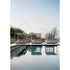 Modern Alcova Outdoor Daybed with Teak Panels Casa Design Group