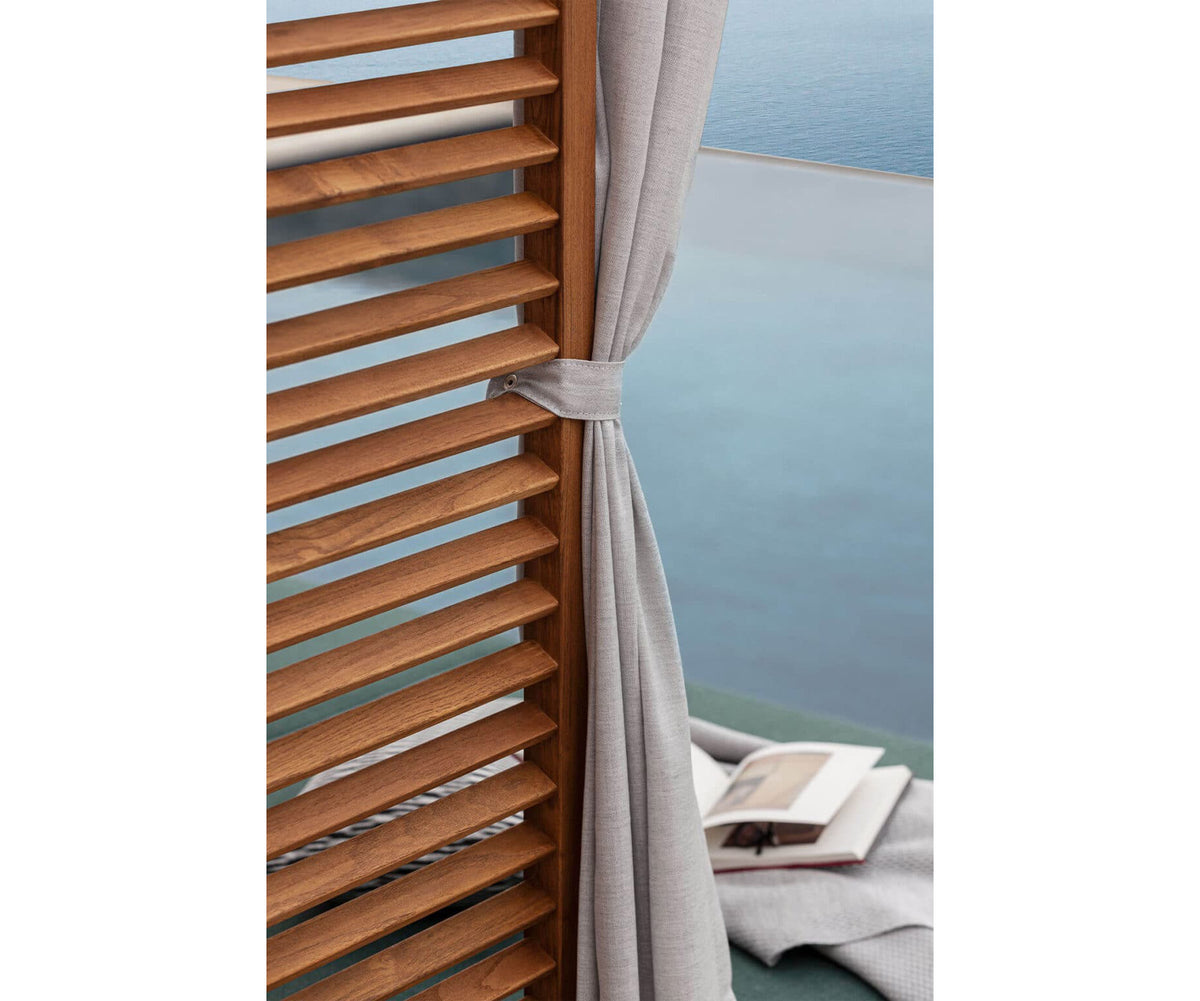 Modern Alcova Outdoor Daybed with Teak Panels Casa Design Group