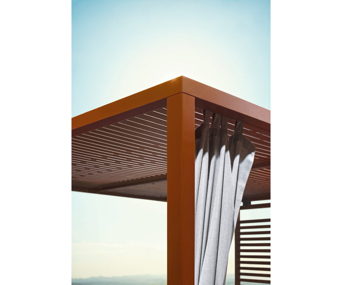 Modern Alcova Outdoor Daybed with Teak Panels Casa Design Group