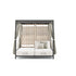 Modern Alcova Outdoor Daybed with Teak Panels Casa Design Group