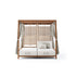 Modern Alcova Outdoor Daybed with Teak Panels Casa Design Group