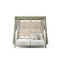 Modern Alcova Outdoor Daybed with Teak Panels Casa Design Group
