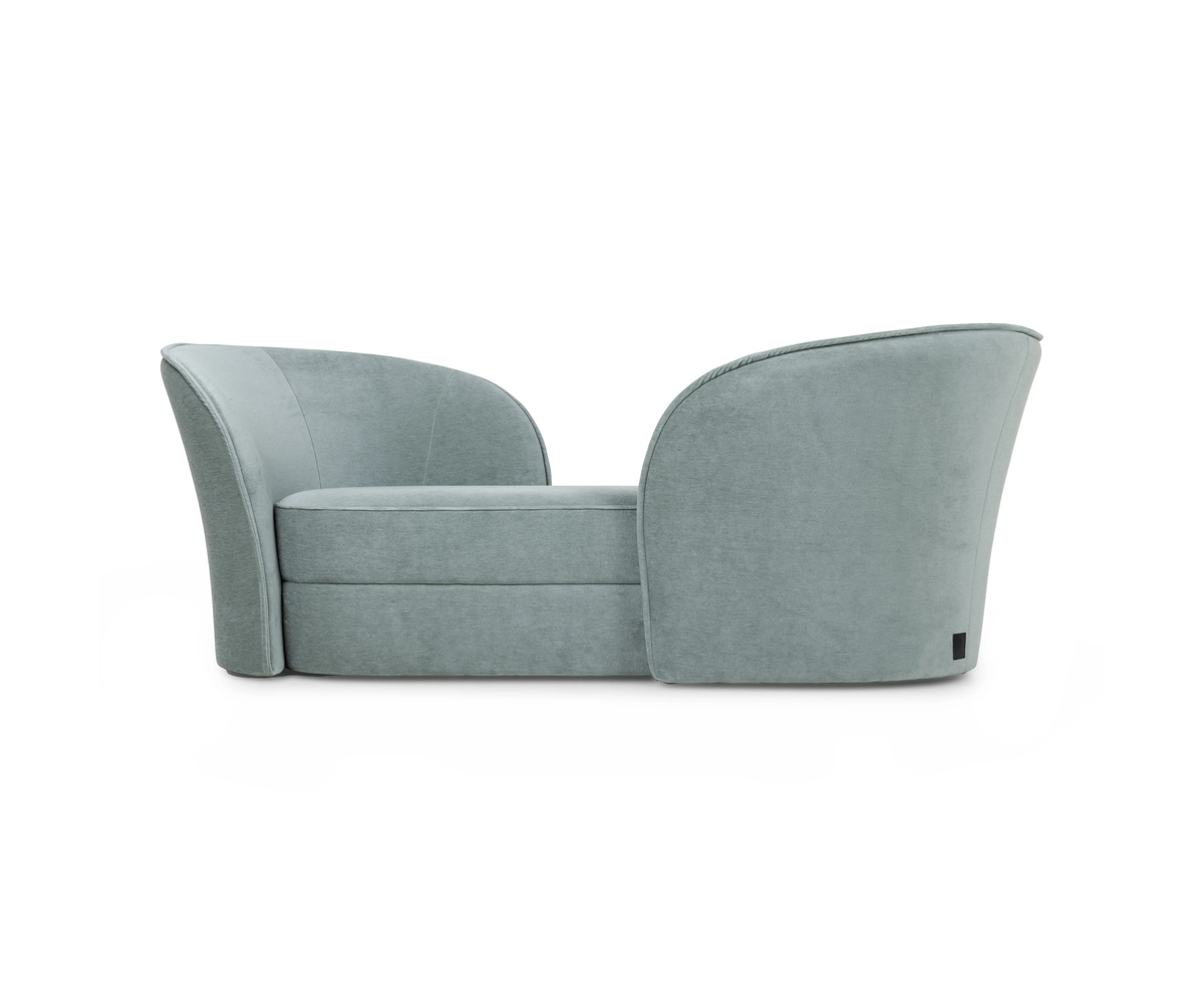 High-End Aldora Double Seater Sofa by Moooi Designed with Feminine Organic Shapes Casa Design Group