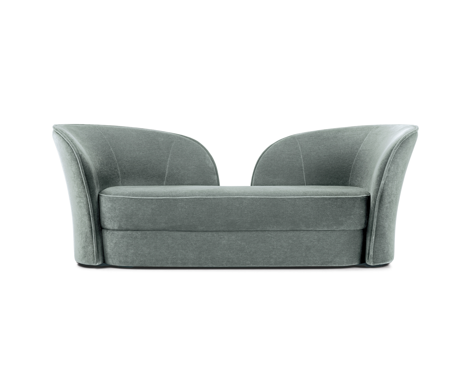 High-End Aldora Double Seater Sofa by Moooi Designed with Feminine Organic Shapes Casa Design Group
