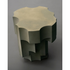 Sculptural Tacchini Altar Side Table, artisanal modern accent Casa Design Group