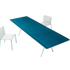 Glossy Aluminum Base and Cristal Top Altopiano Outdoor Dining Table by Paola Lenti Casa Design Group