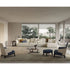 Amanda Bergère by Frigerio upholstered lounge chair with solid wood base Casa Design Group