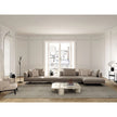 Amanda Bergère by Frigerio upholstered lounge chair with solid wood base Casa Design Group