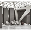 Amanda Bergère by Frigerio upholstered lounge chair with solid wood base Casa Design Group