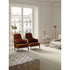 Amanda Bergère by Frigerio upholstered lounge chair with solid wood base Casa Design Group