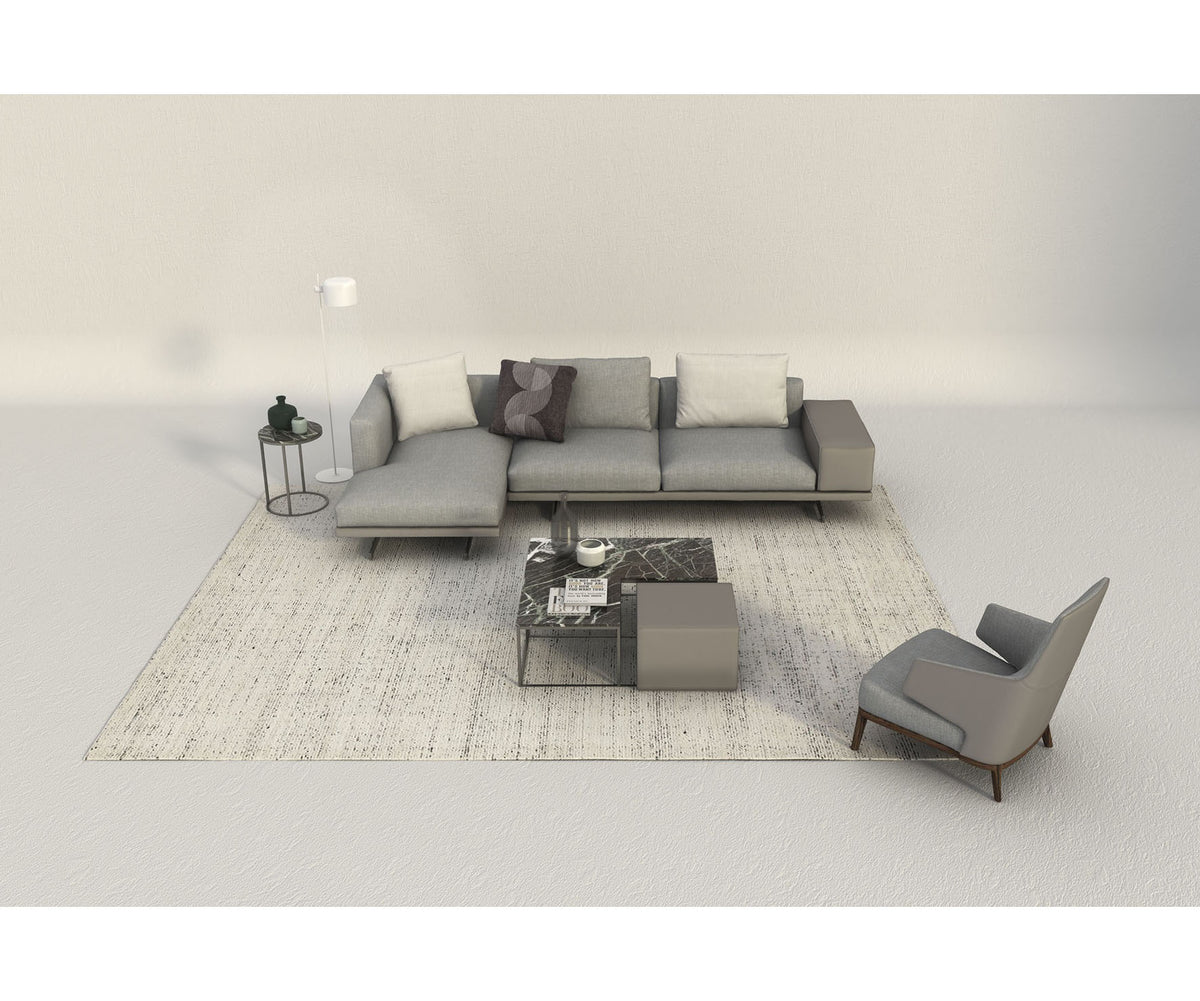 Amanda Bergère by Frigerio upholstered lounge chair with solid wood base Casa Design Group