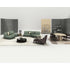 Amanda Bergère by Frigerio upholstered lounge chair with solid wood base Casa Design Group