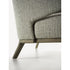 Amanda Bergère by Frigerio upholstered lounge chair with solid wood base Casa Design Group