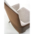 Amanda Bergère by Frigerio upholstered lounge chair with solid wood base Casa Design Group