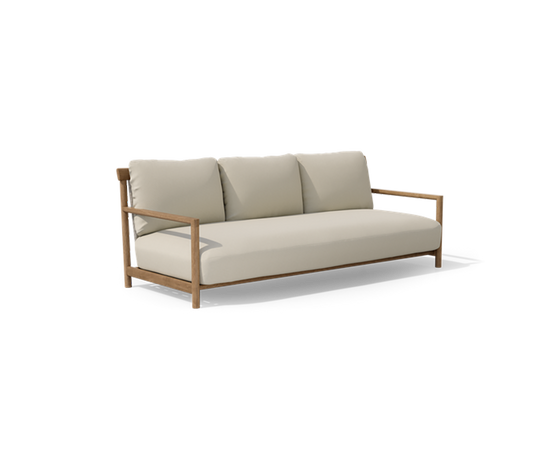 Amanu elegant 3-seat outdoor sofa by Yabu Pushelberg for Tribù | Casa Design Group