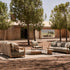 Amanu elegant 3-seat outdoor sofa by Yabu Pushelberg for Tribù | Casa Design Group