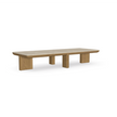 Amanu rectangular teak coffee table by Yabu Pushelberg for Tribù | Casa Design Group