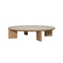 Amanu round teak coffee table by Yabu Pushelberg for Tribù | Casa Design Group