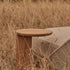Amanu sculptural teak C-table by Yabu Pushelberg for Tribù | Casa Design Group