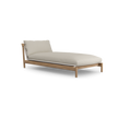 Amanu teak and woven daybed by Yabu Pushelberg for Tribù | Casa Design Group