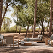 Amanu teak and woven daybed by Yabu Pushelberg for Tribù | Casa Design Group