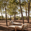 Amanu teak and woven daybed by Yabu Pushelberg for Tribù | Casa Design Group