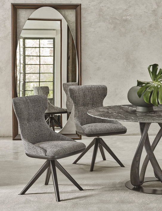 High End Andy Girevole Dining Armchair by Porada Casa Design Group