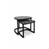 Antigone Side Tables floor sample with Grey Carnico marble tops and wenge-stained ash wood bases – Casa Design Group  
