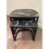 Antigone Side Tables floor sample with Grey Carnico marble tops and wenge-stained ash wood bases – Casa Design Group  