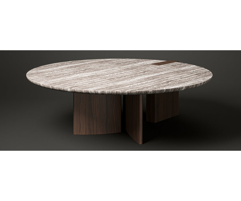 Contemporary Antinomia Dining Table by Emmemobili with sculptural base | Casa Design Group