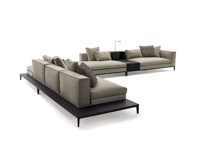 Taylor Modular Sofa by Frigerio featuring architectural lines, tailored detailing, and flexible modular configurations | Casa Design Group