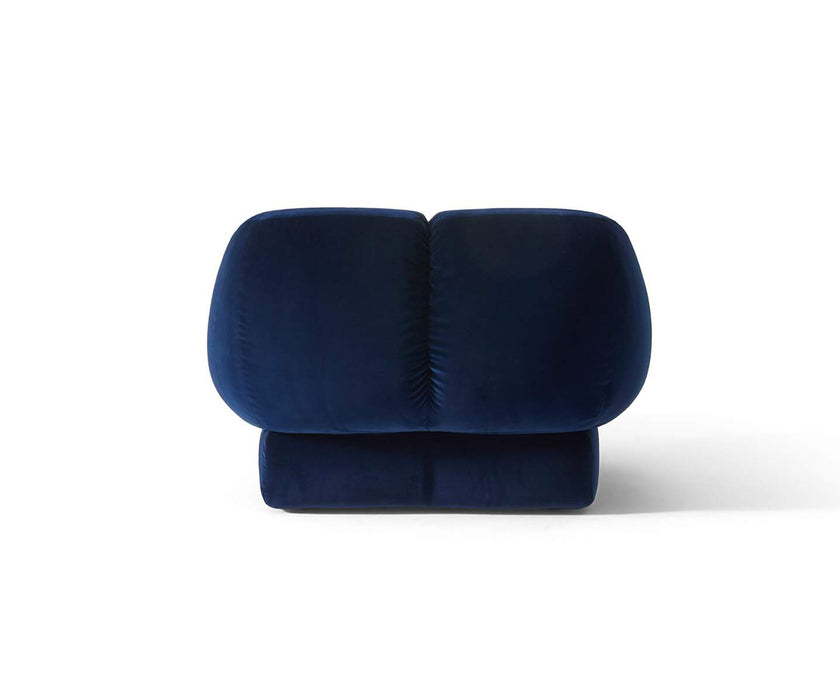 Ardys Lounge Chair by Cassina with deep stitched upholstery and a sculptural contemporary design.