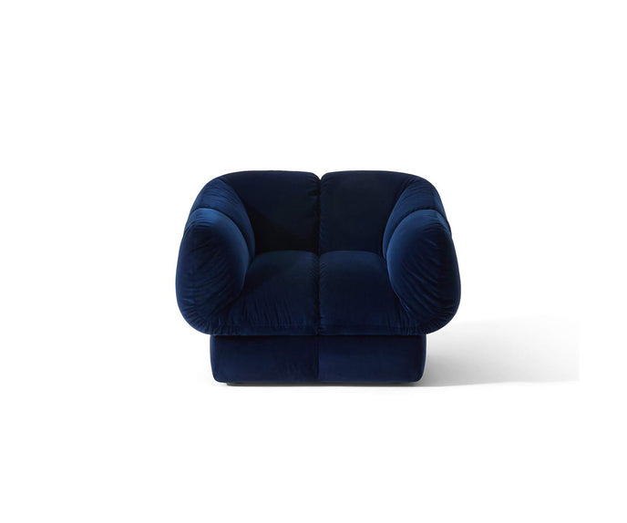 Ardys Lounge Chair by Cassina with deep stitched upholstery and a sculptural contemporary design.
